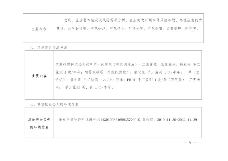 湖南华中电力铁道设施制造有限公司2019年度企业事业单位环境信息公开表(图8)